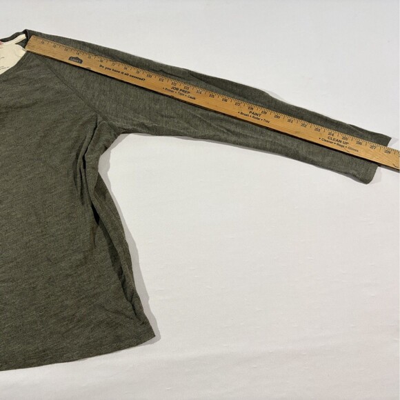 APOLIS Global Citizen Green Heather Cotton Blend Crewneck T-shirt Top Sz M - Picture 6 of 9